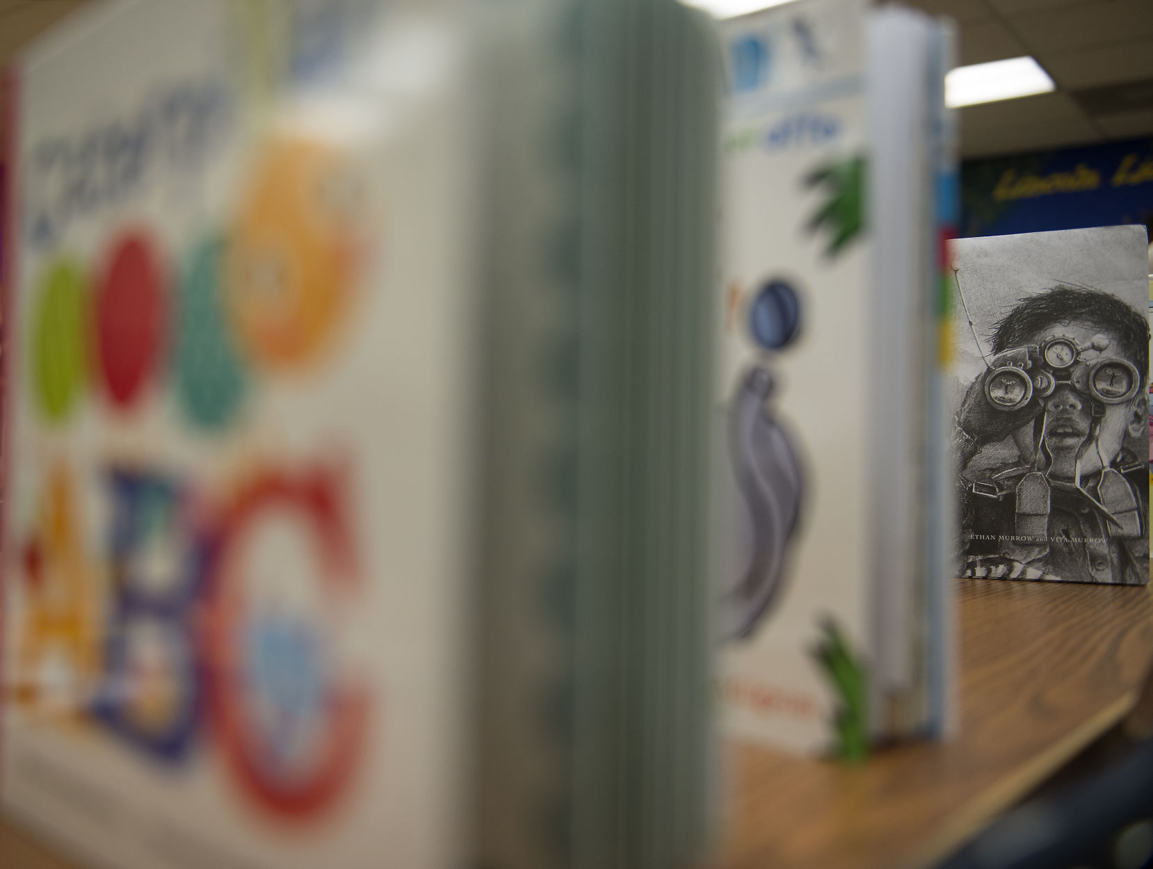 Senator Crapo gives books to school library